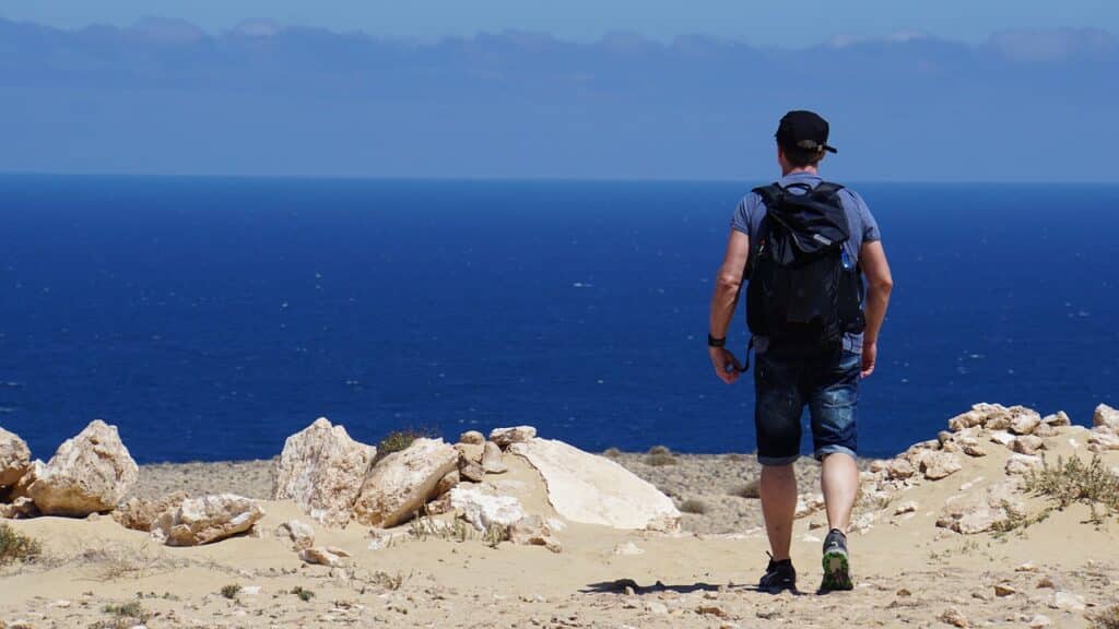 Touriste sur l'île de la Gomera