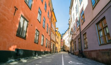 Visite de Stockholm et de ses petites ruelles colorées