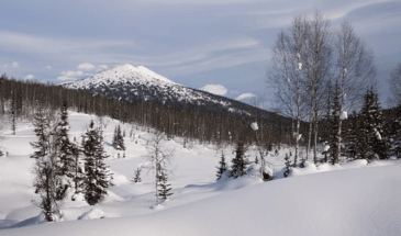 Finlande: Les montagnes Taïga finlandaises et son magnifique paysage durant l'hiver