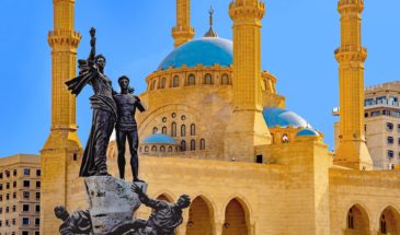 Terres d'aventure Liban : mosquée et statue historiques au Liban