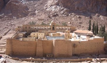 Le monastère orthodoxe Sainte Catherine au pied du mont Sinaï en Égypte
