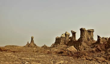 Visiter l'Ethiopie, Danakil Éthiopie désert situé dans la Corne de l'Afrique, au nord-est de l'Éthiopie et au sud de l'Érythrée