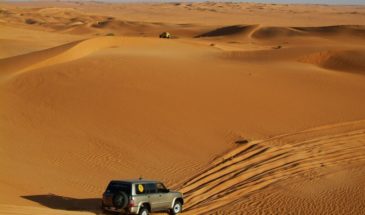 4x4 dans le désert mauritanien.