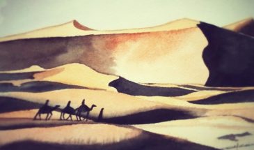 Stage dessin : Aquarelle des dunes du Sahara