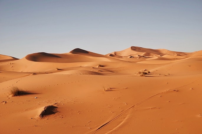 Trek en Mauritanie dans le désert du Sahara.